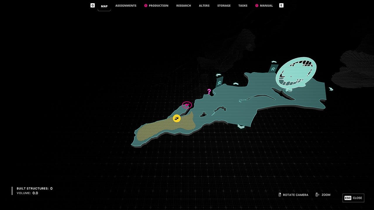 A map showing players where to find the Damaged Chip in Act 2