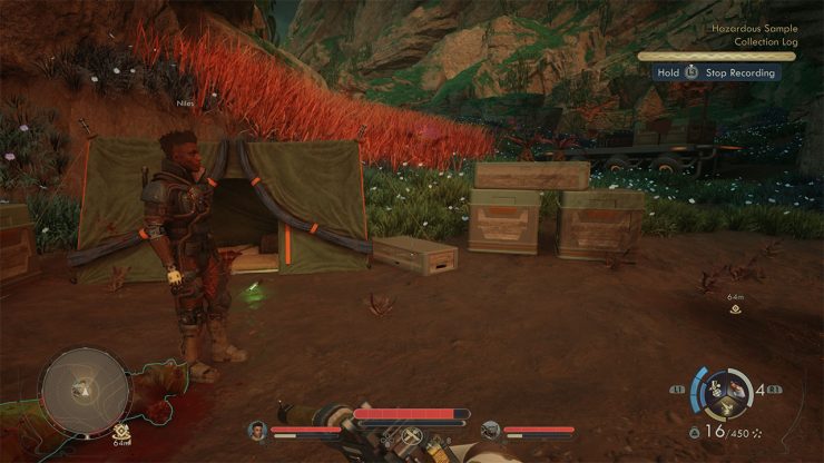 An image showing where the key is located at the wilderness camp