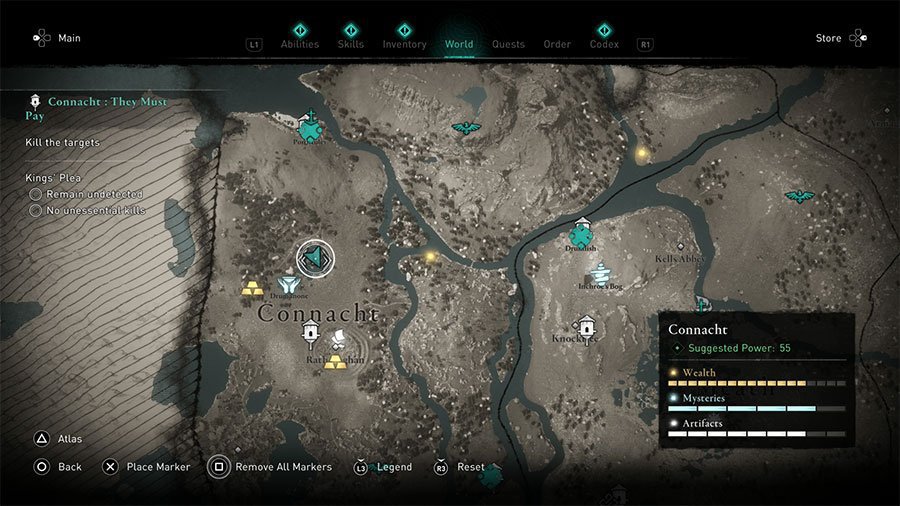 Assassin's Creed Valhalla Dream Of Druids Treasure Horde Map