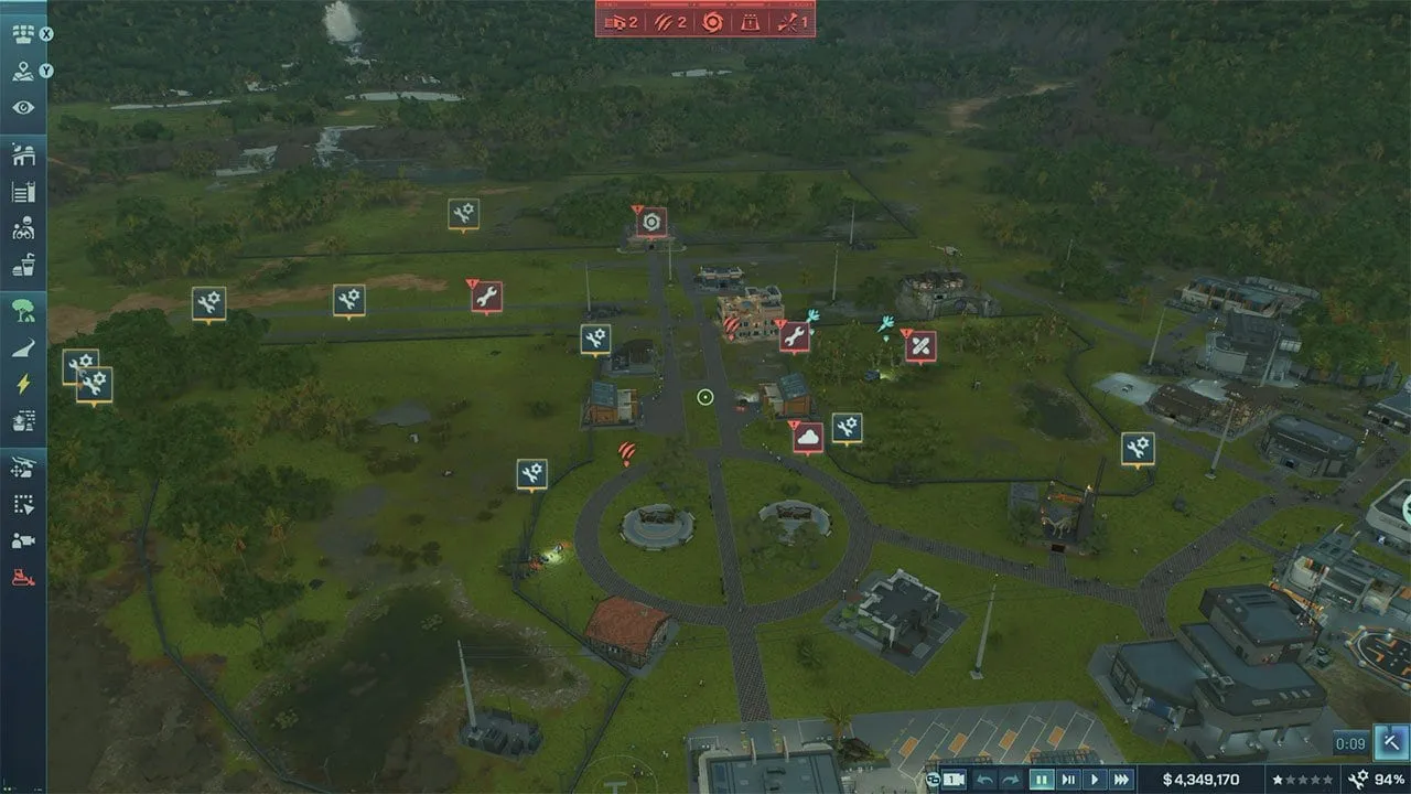 A disaster in Jurassic World Evolution 3