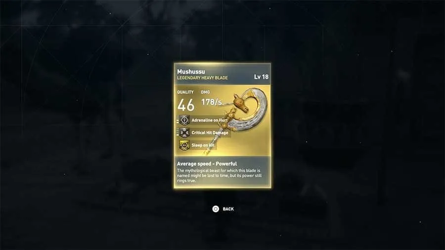 Mushussu (Heavy Blade)