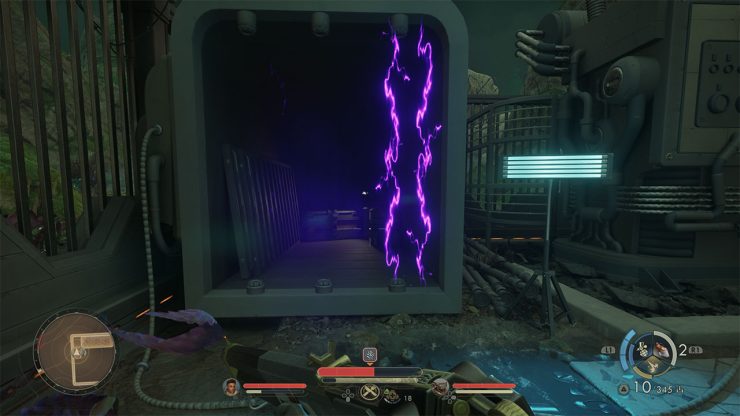 The advanced decryption key is inside the container with the surging electricity