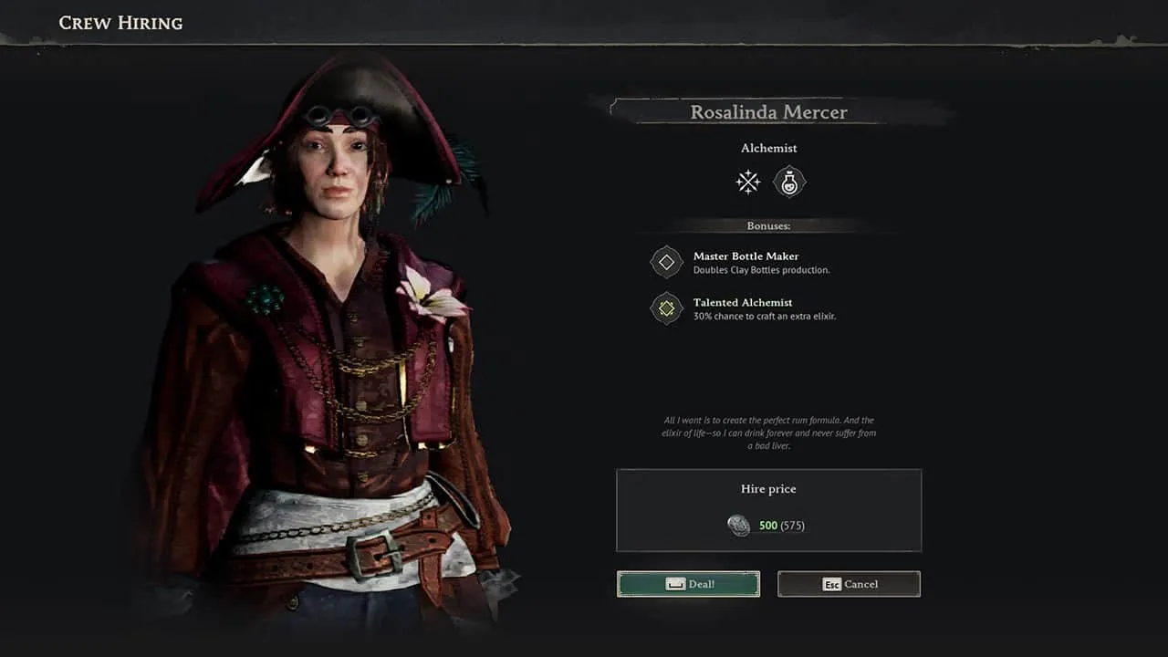 Rosalinda Mercer's stats, abilities, and cost