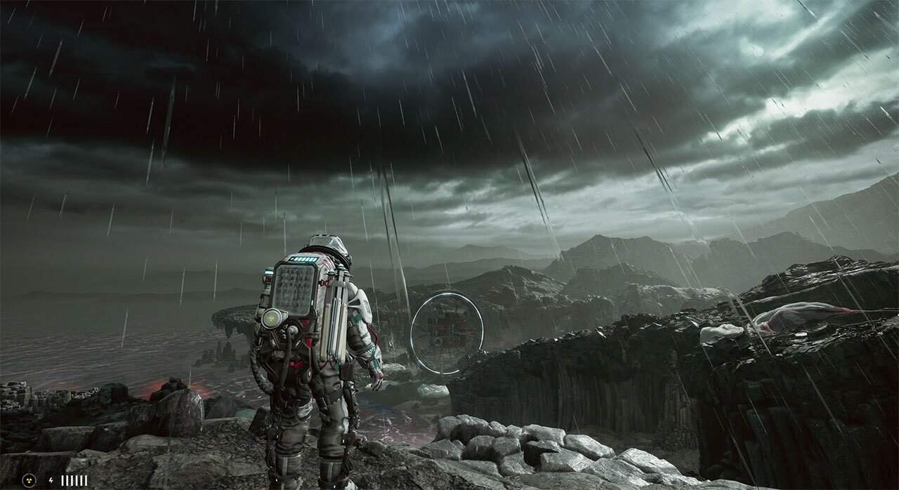 An image showing players the planet in which The Alters takes place