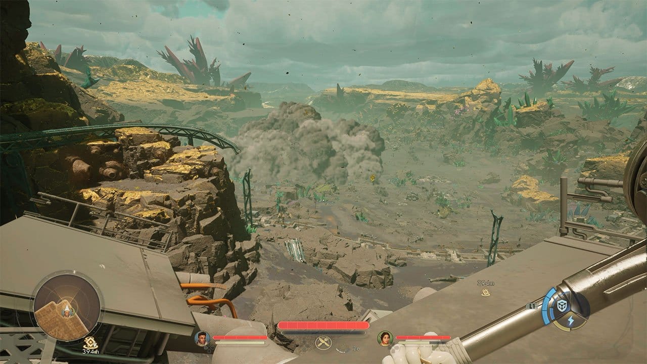 Environmental graphics in The Outer Worlds 2