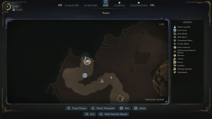 A map showing the location of Volume 10 of Science Adventures Quarterly
