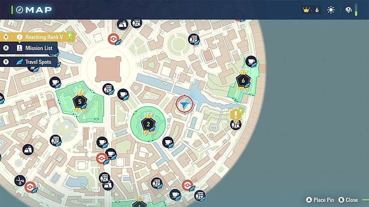 A map showing players where to find the White Flabebe