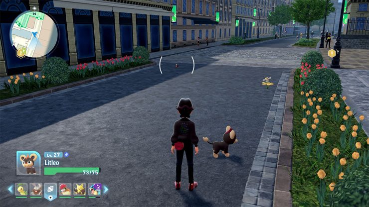 An image showing the exact location for where to find the Yellow & Red Flabebe