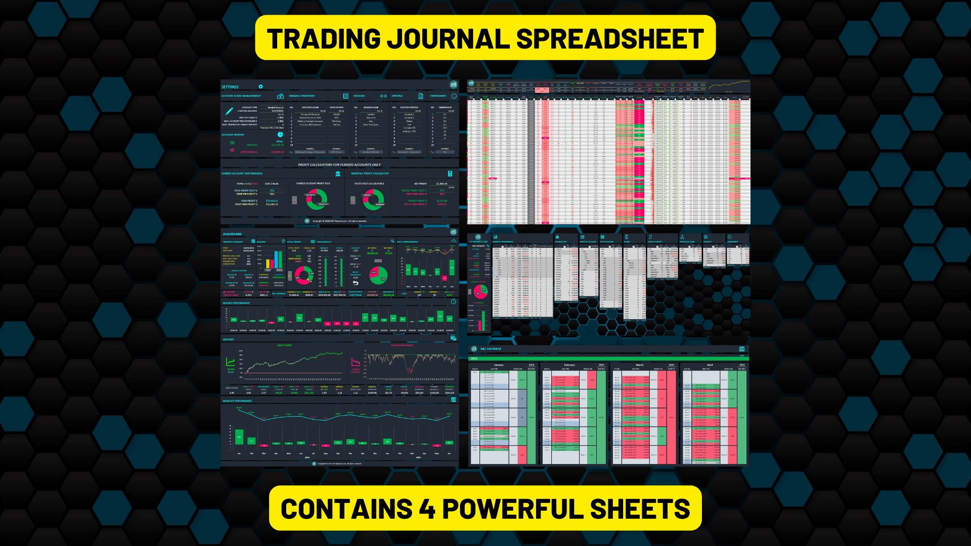 TRADING JOURNAL SPREADSHEET COT REPORTS