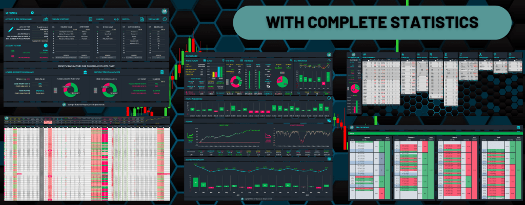 TRADING JOURNAL WITH 4 POWERFULL SHEETS